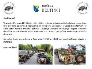vabilo JEEP KLUB VETERAN MURSKA SOBOTA 2019